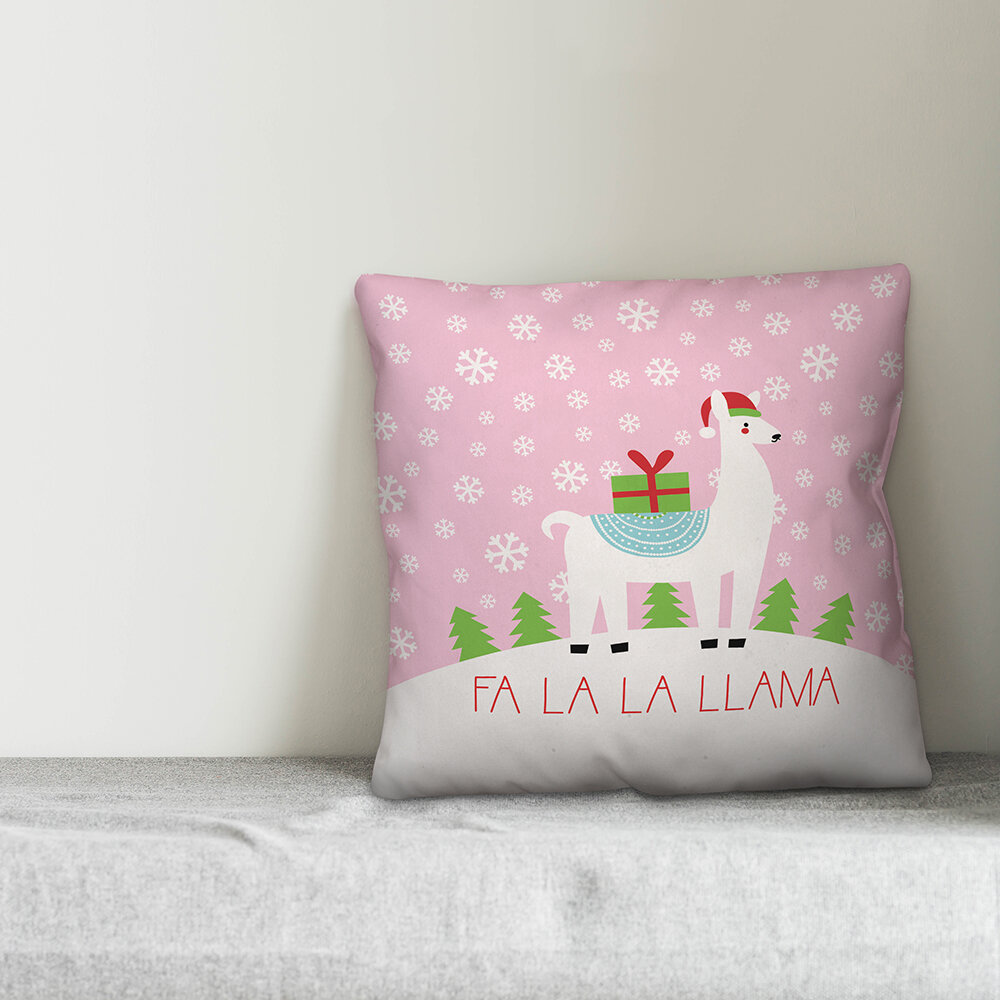 llama throw pillow